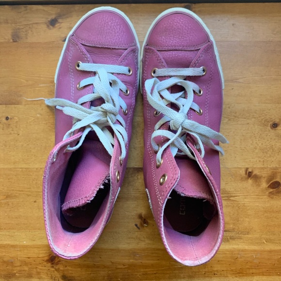 Converse AllStar Girlssize5 leather hi-top sneaker - Picture 8 of 8